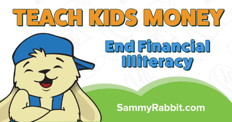 Teach kids money. Sammy Rabbit