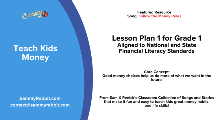 Follow the Money Rules | Financial Education Lesson Plan for Grade 1 LP #1