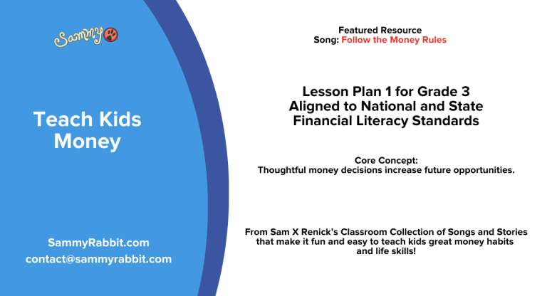 Follow the Money Rules | Financial Education Lesson Plan for Grade 3 LP #1