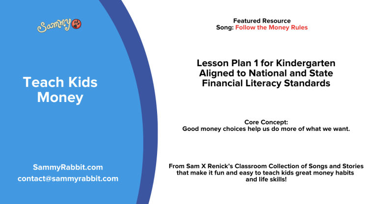 Follow the Money Rules | Financial Education Lesson Plan for Grade K LP #1