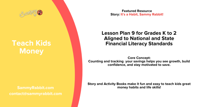 Counting and Tracking: A Standards-Aligned Financial Literacy Lesson Plan (Grades K–2) Based on It’s a Habit, Sammy Rabbit