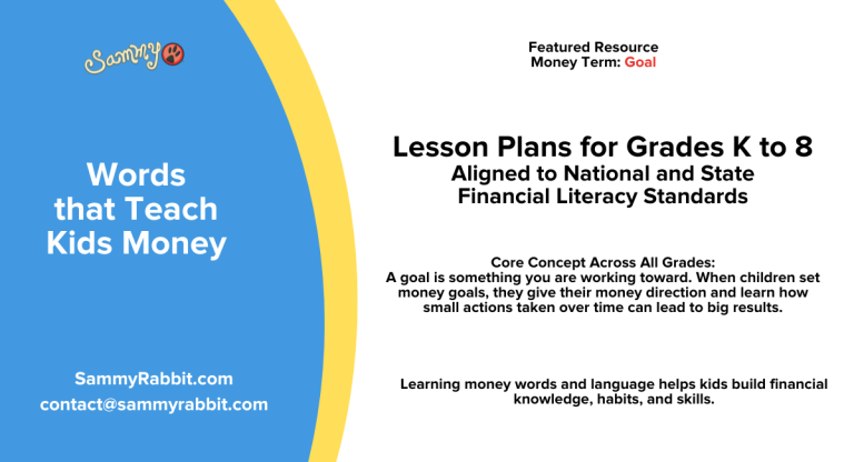 Standards-Aligned Financial Literacy Lesson Plan (Grades K–8): Money Word — Goal