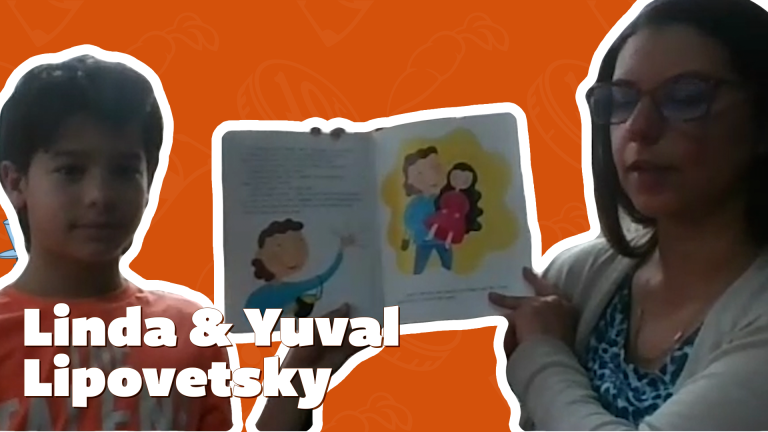 All Star Reader Linda Lipovetsky and son Yuval