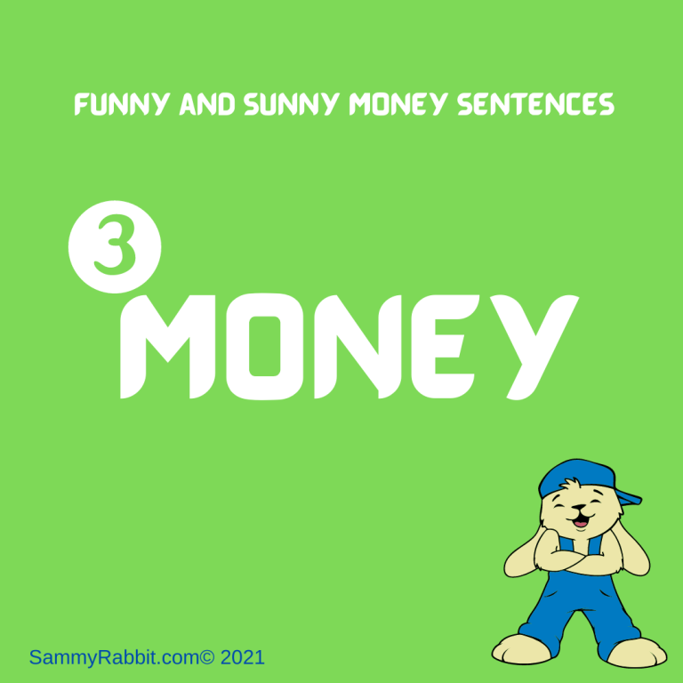 Funny Money Sentences Challenges! Featured Word #3: "Money"