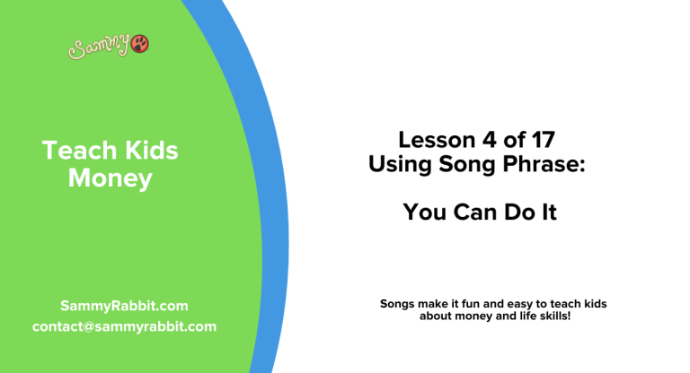 Lesson 4 of the Get in the Habit song teaching kids confidence to build money habits.