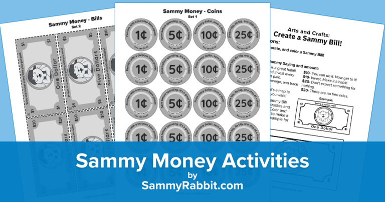 Introducing Sammy Rabbit's "Smart" Play Money: A Fun Path to Financial Literacy for Kids